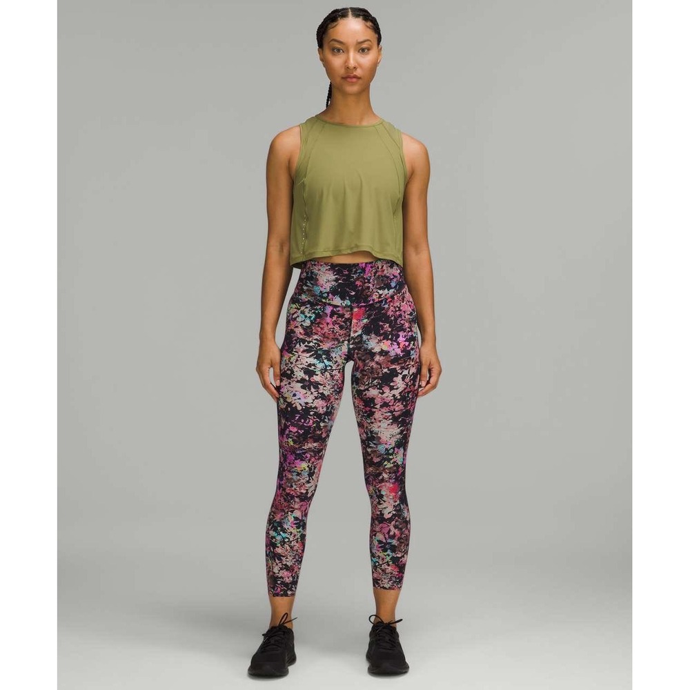 Lululemon Base Pace High-Rise Tight 25" in Stencil Blossom Red Multi Size‎ 12